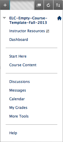 Customize Course Menu