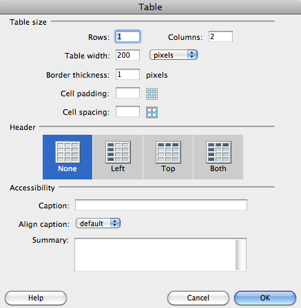 table