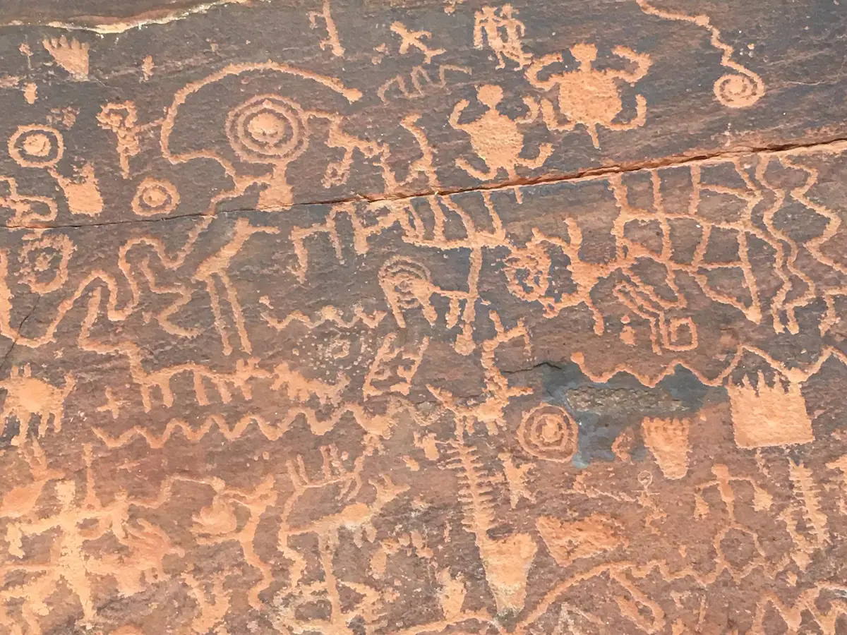 nearby petroglyphs
